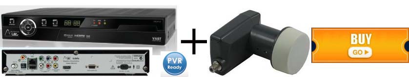 UEC DSD4121 VAST PVR DECODER + 10700 LNB TO SUIT